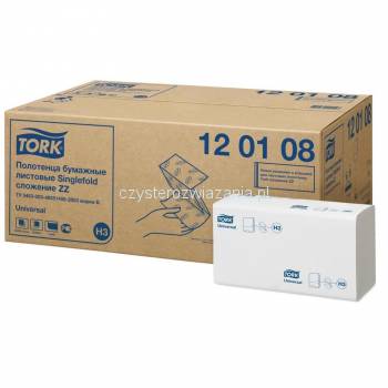 Tork H3 ręcznik biały ZZ-fold Uniw-12802