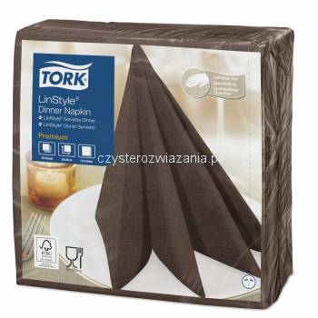 Tork Linstyle® brązowa serwetka obiadowa 39x39-20617