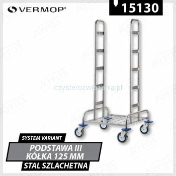 Vermop Podstawa III, kółka 125 mm, stal szlachetna