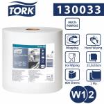 Tork W1/W2 Czyściwo papierowe w roli 280m/25,5cm 2-warstwowe Białe Advanced