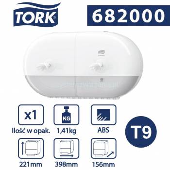 Tork SmartOne Mini T9 doz. podwójny papieru Biały-24606