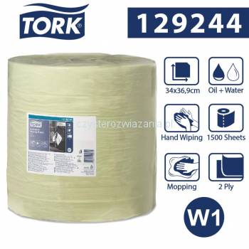 Tork W1 Czyściwo papierowe w roli 510m/34cm 2-warstwowe Zielone Advanced