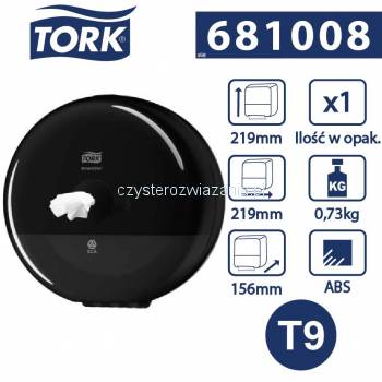 Tork SmartOne Mini T9 dozownik papieru toal.Czarny-24750