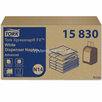 Tork Xpressnap Fit N14 serwetki dyspenser biały-24943