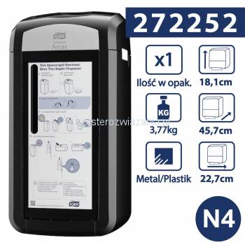 Tork Xpressnap® N4 dozownik elektr.serw.ściana-24918