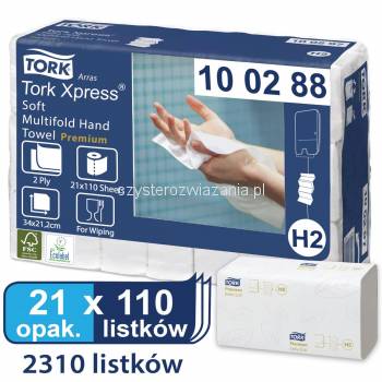 Tork Xpress® H2 ręcznik miękki- 4 panelowy 