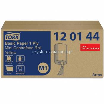 Tork Centerfeed Mini M1 ręcz.pap.115m 20,5cm Żółty-25018