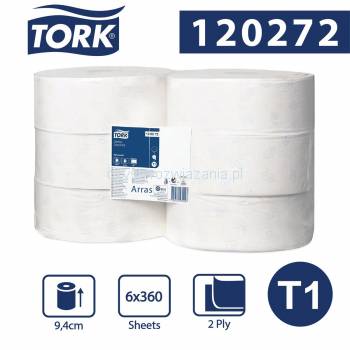 Tork Jumbo T1 papier toaletowy 360 m Biały