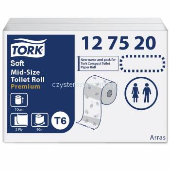 Tork Mid-size T6 papier toalet. miękki 2-w-25068