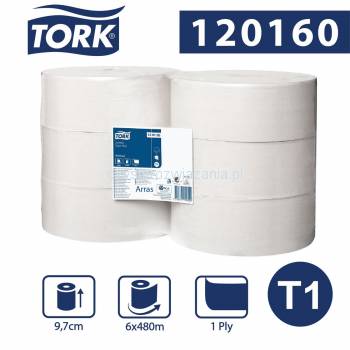 Tork Jumbo T1 papier toaletowy 480 m Szary