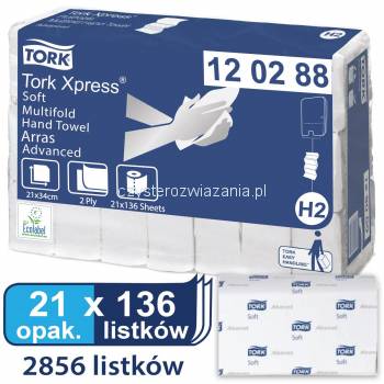 Tork Xpress® H2 ręcznik miękki- 4 panelowy