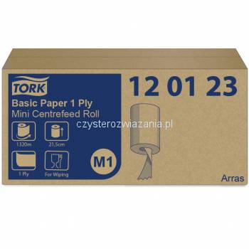 Tork Centerfeed Mini M1 ręcz.pap 120m 21,5cm Biały-25016