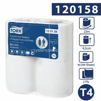 Tork T4 papier toalet. w rolce konw.23m 2w-25026