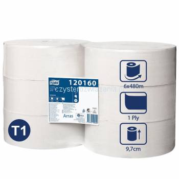 Tork Jumbo T1 papier toaletowy 480 m Szary-25029