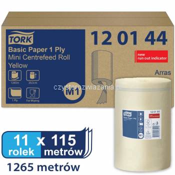 Tork Centerfeed Mini M1 ręcz.pap.115m 20,5cm Żółty