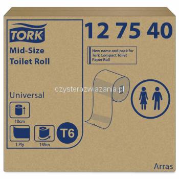 Tork Mid-size T6 papier toalet. Universal 1w-25072