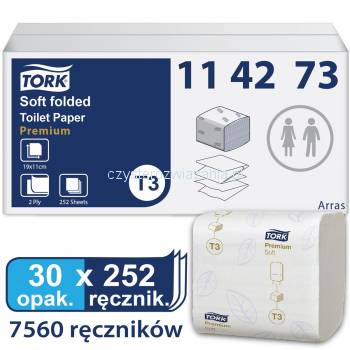 Tork Folded T3 papier toaletowy miękki w składce