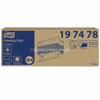 Tork czyściwo włókninowe 35,5x42,8 125szt Biały W4-25173