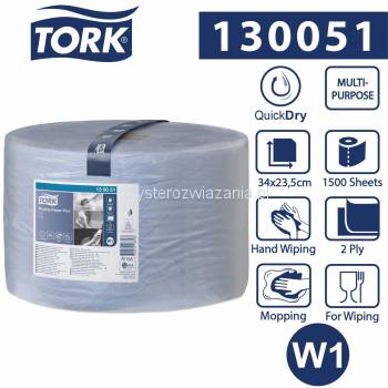 Tork czyściwo papierowe 2w 510m 23,5 cm Blue W1-25109