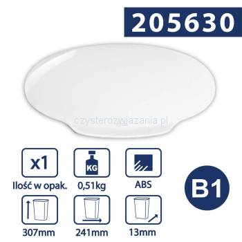 Tork B1 Pokrywka kosza na odpady 50L Biała Elevation Line