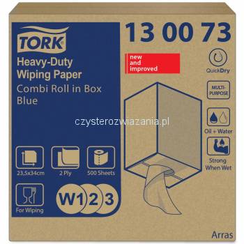 Tork czyściwo papierowe 2w 170m 23,5cm Blue W1/2/3-25121