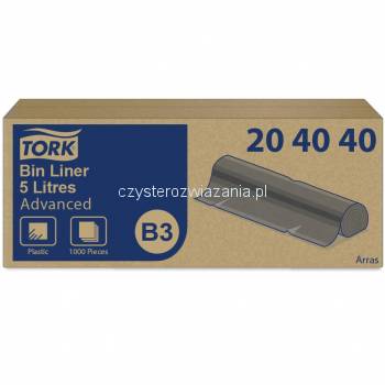 Tork B3 worki na śmieci 5L Czarny-25179