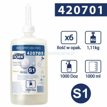 Tork S1 mydło w płynie ekstra delikatne 1000 ml-25305