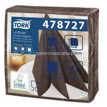 Tork Linstyle® brązowa serwetka obiadowa 39x39-25464