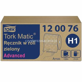 Tork Matic® H1 ręcznik zielony w roli 150m-25786