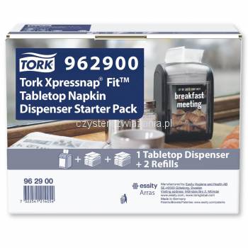 Tork Xpressnap Fit N14 dozownik+serwetki białe-25742