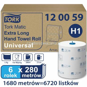 Tork Matic® H1 ręcznik ekstra długi w roli 280m