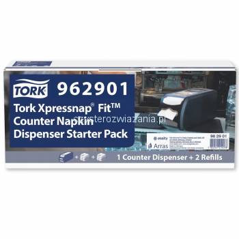 Tork Xpressnap Fit N14 dozownik na ladę+serwetki-25744