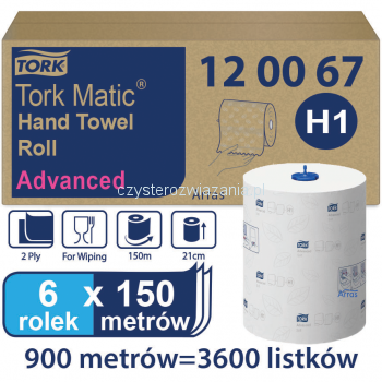 Tork Matic® H1 ręcznik w roli Hand 150m-12205